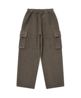 Bouclé Jersey One-Tuck Semi-Wide Cargo Pants Olive