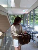 Rear Cooling Linen Round Knit / 4 colors