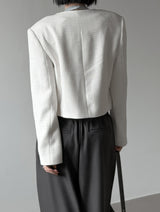 Mative Snap Tweed Jacket