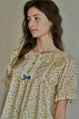 Rivona Short-sleeve Two-piece Yellow[24181WTSSN]