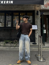 マッスルショルダーリブ半袖Tシャツ