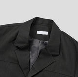 Ellier Three-Button Cropped Blazer