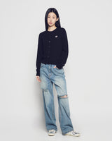26SS WOMAN BASIC ROUND NECK CARDIGAN