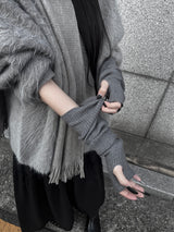 basic ribbed hand warmer (2color)