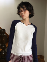 ハプ Vラグラン Tシャツ (4color)