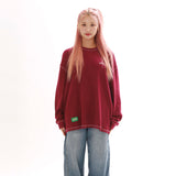 WAFFLE COZY L/S TEE_WINE