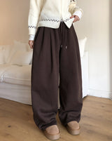 [U-BASIC] Huz D-ring Pintuck Balloon Sweatpants