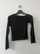 ファニーダイアグナルスリムオフショルダーTシャツ