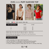 EVIE アベリーパフスリーブトップ クリーム