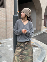 カモフラージュマキシスカート