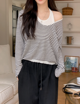 #RB Halter Neck Layered Loose Knit (5color)
