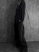 shine studded cotton pants (2color)