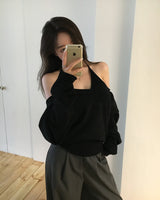 Vネックニット & タンクトップセット