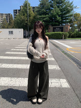 Demon Pintuck Cotton Long Wide Pants