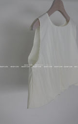 Pumpkin Balloon Sleeveless Blouse