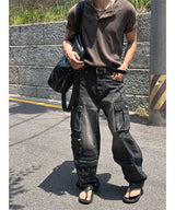 [S/S] ピグメントクロップマッスルヘンリーネックTシャツ(4color)
