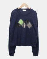 Choa Vintage Argyle Patch T-shirt