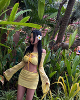 Lemon 4PS Cover-Up Bikini Set