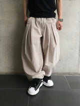 Mier Linen Cut-out Wide Pants 4C