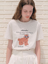 ROLA サングラスパピースタンダードフィットTシャツ メランジグレー