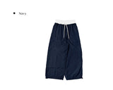 Se-eun Color Matching Nylon Wide Pants
