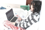 grey stripe hoodie