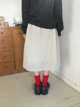 Drizzle midi skirt (2color)