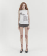Teeth Sleeveless Tee White
