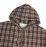 Bay Check Shearling Hooded Jumper