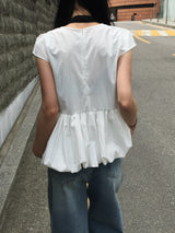 Has Balloon Puff Blouse (3c)