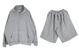 No.0637 pigment heavy hood & shorts SET (3color)