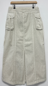HIP PIGMENT CARGO WASHING LONG SKIRT 🩶🤍2color