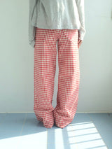 Heart Pocket Check Pants