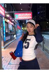 No.ナガーアンドラウンドロングスリーブTシャツ
