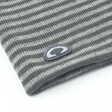 Striped Beanie - Charcoal