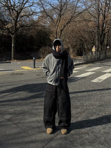 BASE BOUBLE KNEE NON-FADE DENIM
