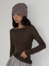 WHIPPING HAIR BAND & BEANIE (COCOA)