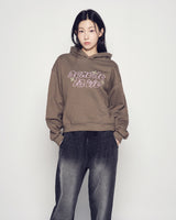 25FW WOMAN トゥインクルクロップフーディー ココア