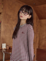 26SS★ Puppy Stripe Long Sleeve
