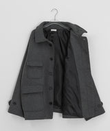 [unisex] ポピスウールハイネックハーフコート