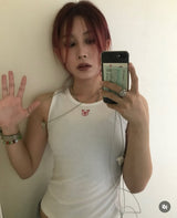 ホースノースリーブTシャツ (White)