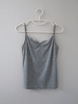 lace shirring sleeveless