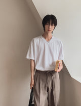 スラップVネックハーフTシャツ