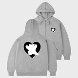 [UNISEX] ベアハートバックプリントフーディー