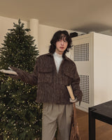 Need Mohair Crop Jacket