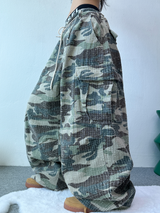UNIQUE MILITARY CARGO COTTON PANTS💚🖤🤎