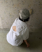 Back Hole Cotton Tee