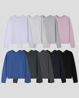 シルキーベーシックレイヤードロングスリーブTシャツ
