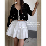 RIBBON SHIRRING SKIRT PANTS