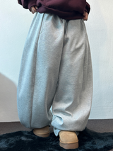 フォーマルバルーンサイドピンタックロングパンツ 🤍🩶🖤2SIZE/3COLOR